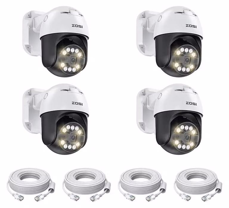 C296 - Sistema di telecamere di sicurezza - 8MP 1080p - Per esterno - Telecamera di sorveglianza - Telecamera di sicurezza