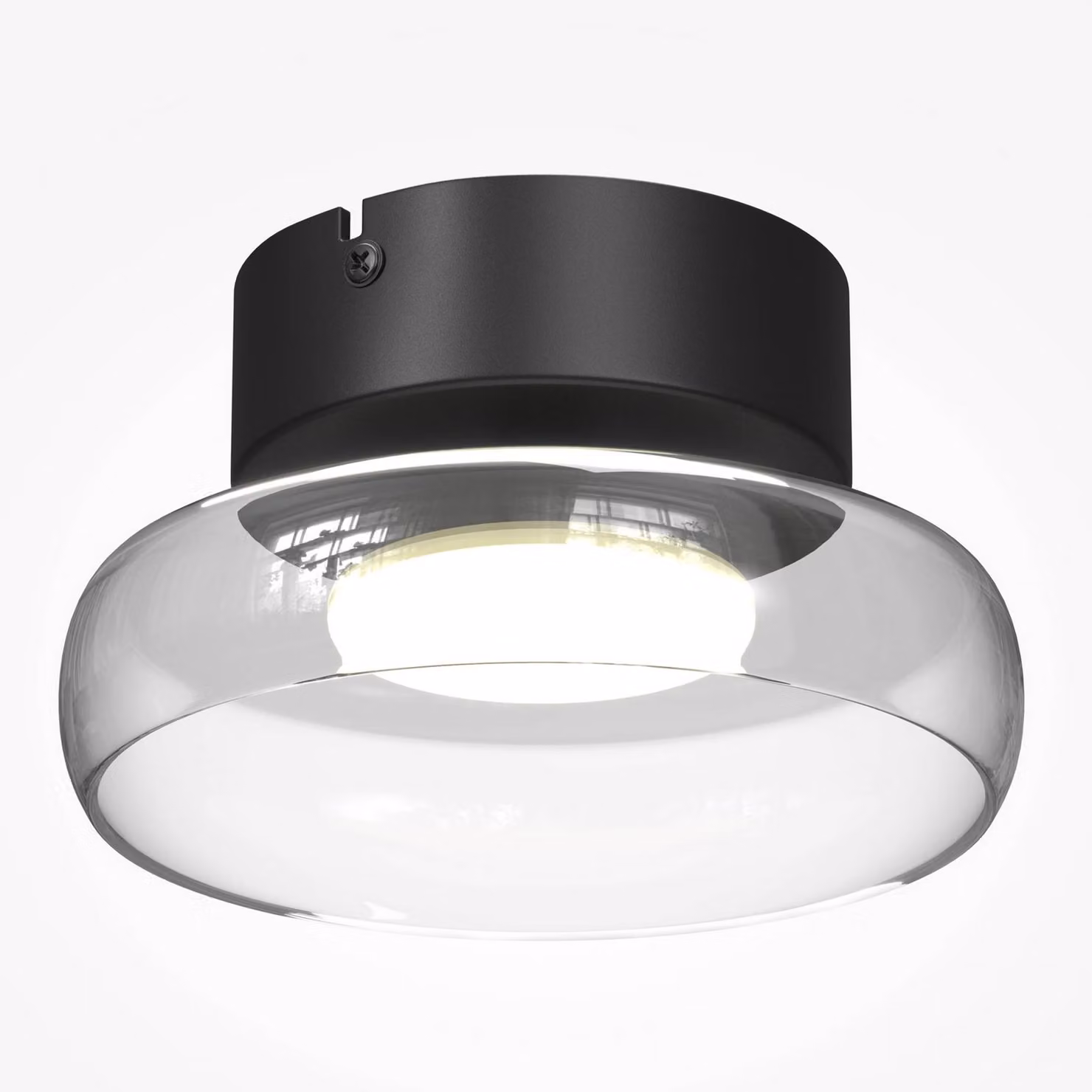 Maytoni Plafoniera soffitto FLOAT, dimmerabile, Chiaro / Trasparente, Soggiorno / Sala da pranzo, Vetro, Moderno, Plafoniera