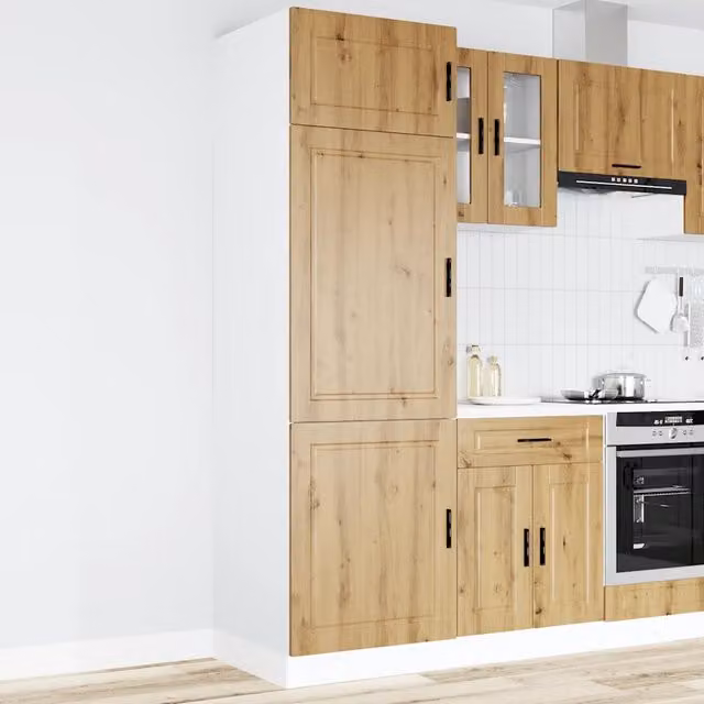 Armadio da Cucina-Credenza da Cucina Porto Rovere Artigianale in Legno Multistrato