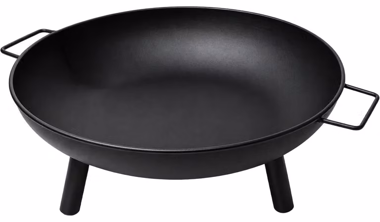 KRAFT&DELE | Braciere, focolare, falò, 58 cm, per giardino e terrazza, grigliate serali, falò, barbecue da campeggio
