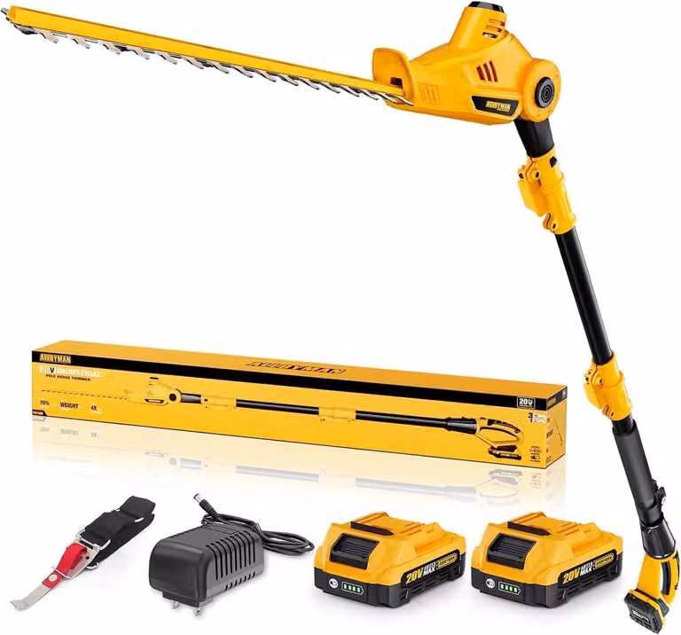 Potatore telescopico Accu - Larghezza di taglio: 40 cm - Potenza: 20V MAX - Lame Acciaio al carbonio - Ideale per siepi e arbusti