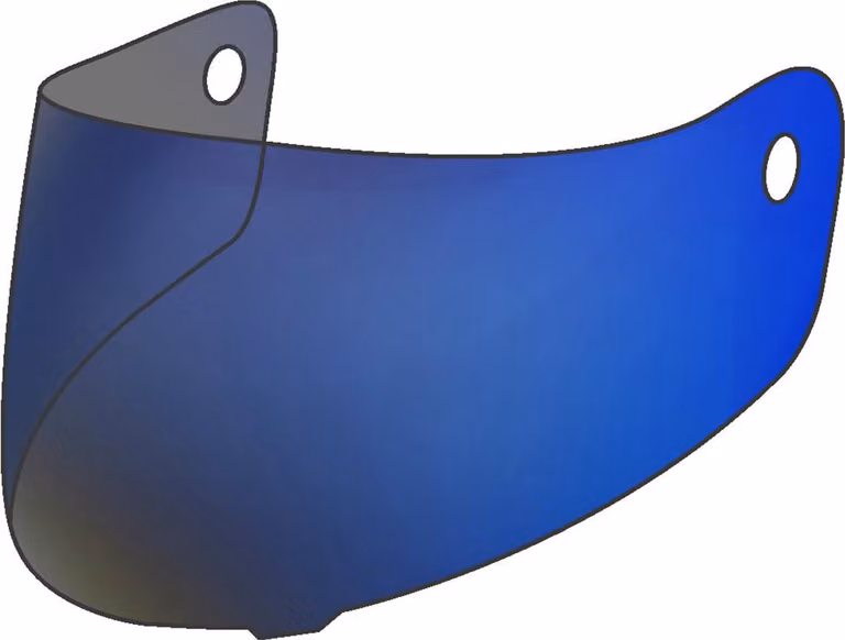 Visiera Bogotto Blade REVO, blu a specchio