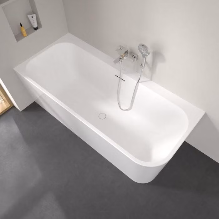 Villeroy & Boch, vasca da bagno ad incasso Taro, modello a parete, dimensioni 170 x 75 cm, per installazione ad angolo, lato sinistro