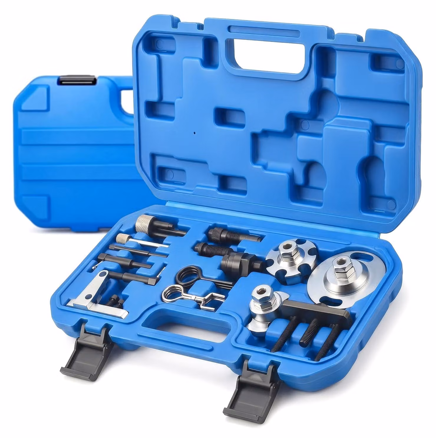 Set di 15 utensili per la sostituzione della cinghia di distribuzione dei motori diesel VAG