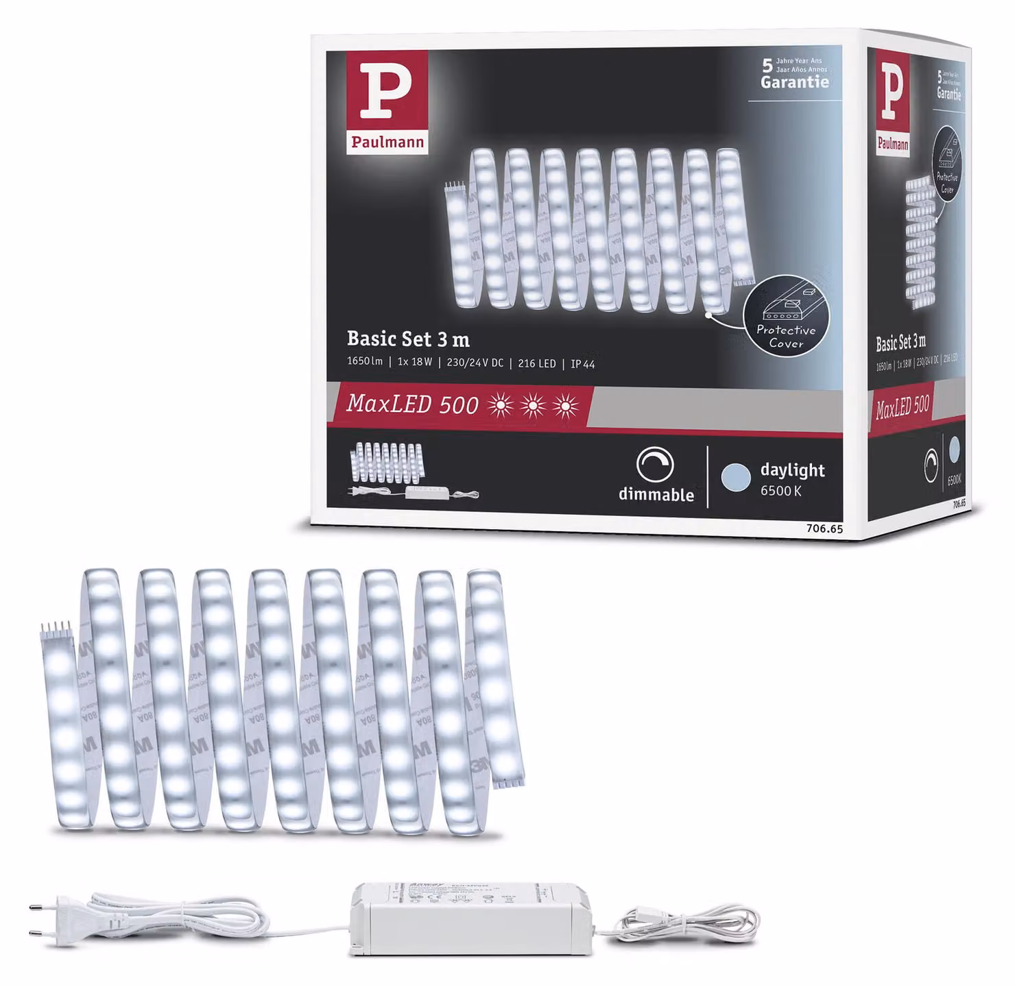 Paulmann MaxLED 500: Kit base a LED, luce bianca simile alla luce diurna