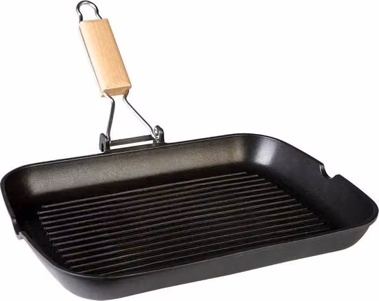 Piastra per griglia Wecook in alluminio con trattamento antiaderente, colore nero, adatta per induzione, gas e ceramica, L: 34 cm x P: 24 cm
