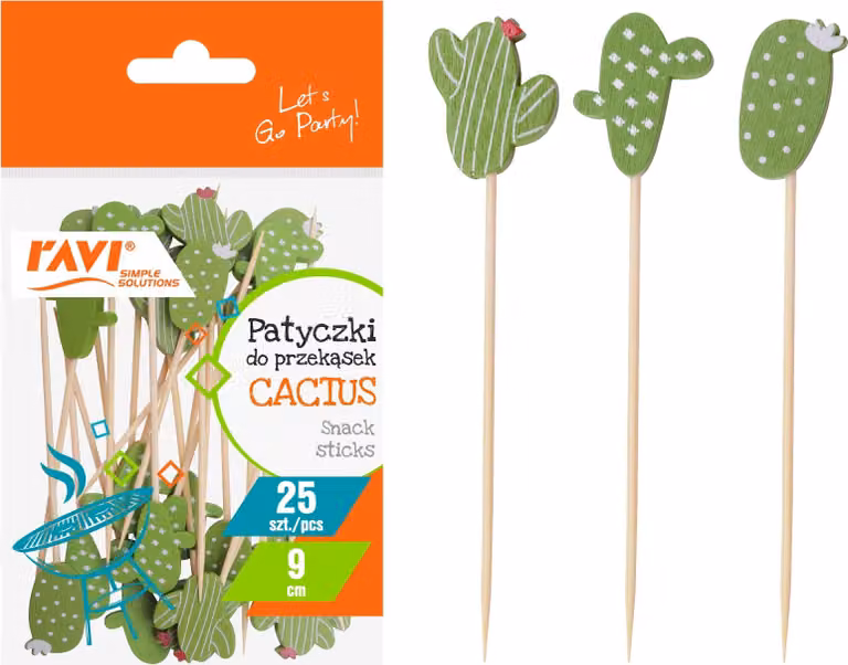 Bastoncini snack Ravi cactus 9cm 25pz