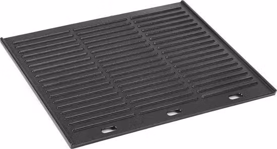 Piastra in acciaio inossidabile pieghevole rettangolare per BBQ 455x35cm - Griglia a gas Griglia a legna - Nero