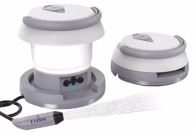 Bidet portatile con luce, ricaricabile, 2-in-1, ideale per il campeggio