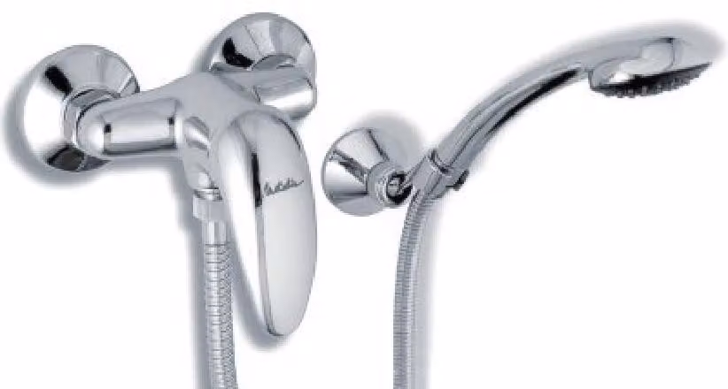 Novaservis Metalia 55 - Miscelatore per doccia a parete completo 100 mm, cromo 55065,0