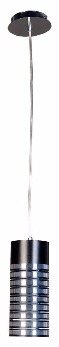 Lampada a sospensione Sprint nero-argento 1xE27x20W in vetro, dimensioni: 110x12x12 cm, IP20, Italux