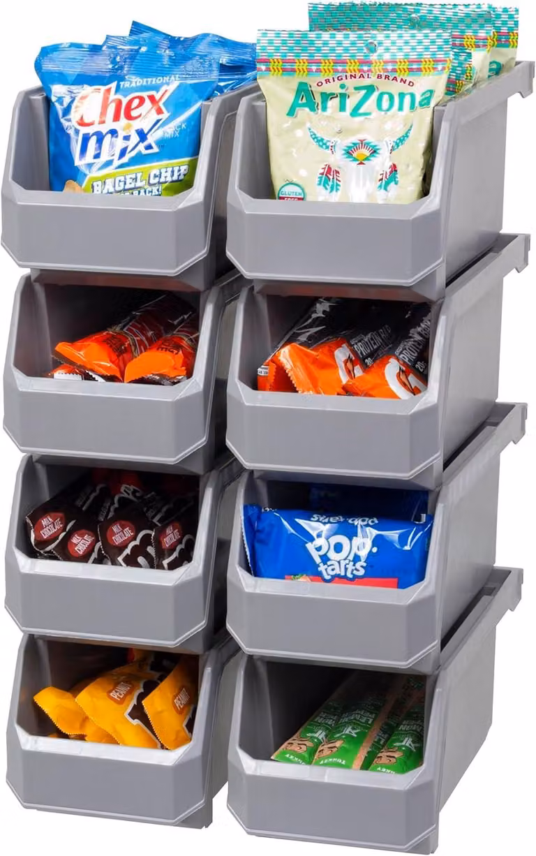 Contenitori in plastica ReadySpace per organizzare e conservare altri contenitori