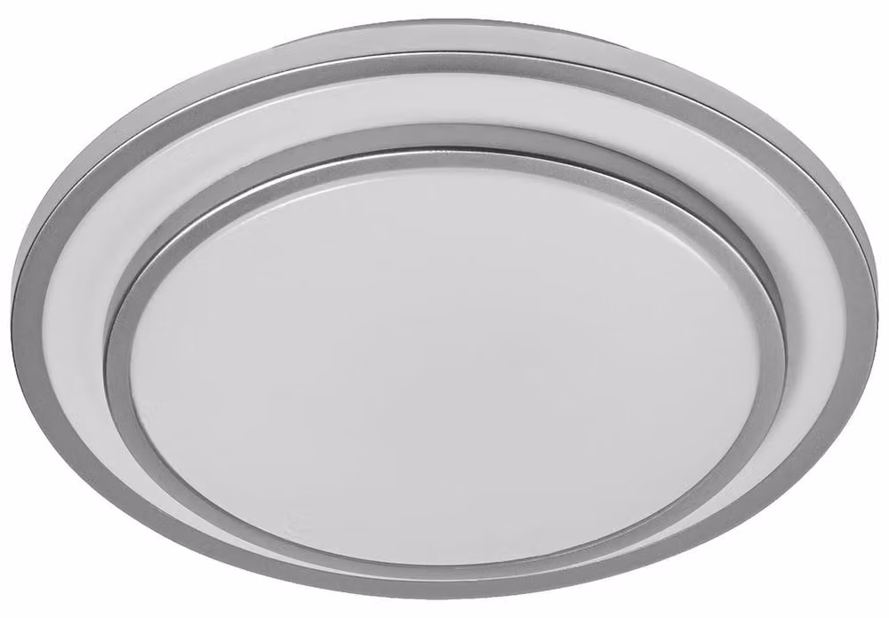 LEDVANCE ORBIS BERLIN Plafoniera LED 300mm, argento, 16W, 2000lm, colore della luce bianco caldo, distribuzione della luce molto omogenea, lunga durata, modulo LED installato permanentemente, rotondo, classe di protezione IP20, 3000K