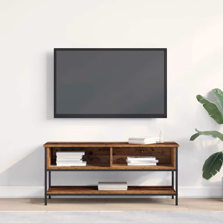 Set mobile TV moderno vidaXL in legno marrone L: 100 cm, P: 35 cm, H: 45 cm