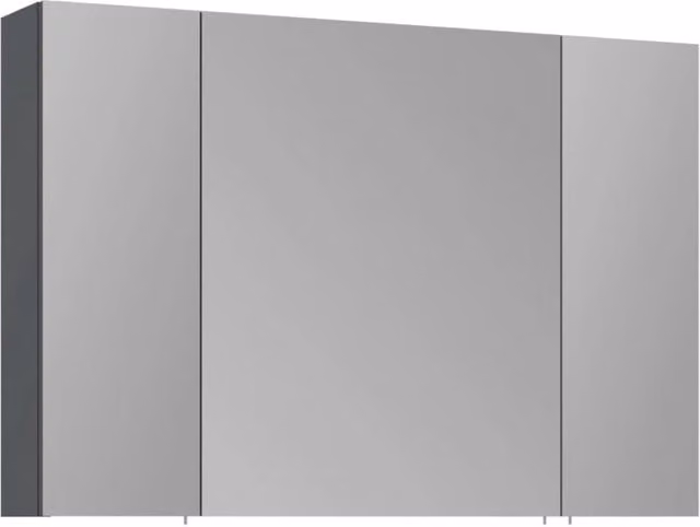 Mobile da bagno con specchio "Side 100" - 100 x 16 x 66 cm - Antracite opaco