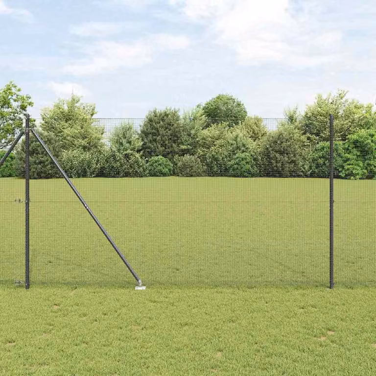 Maison Exclusive - Palo della recinzione Grigio 10 x 1,5 m (rete 16 x 16 mm)