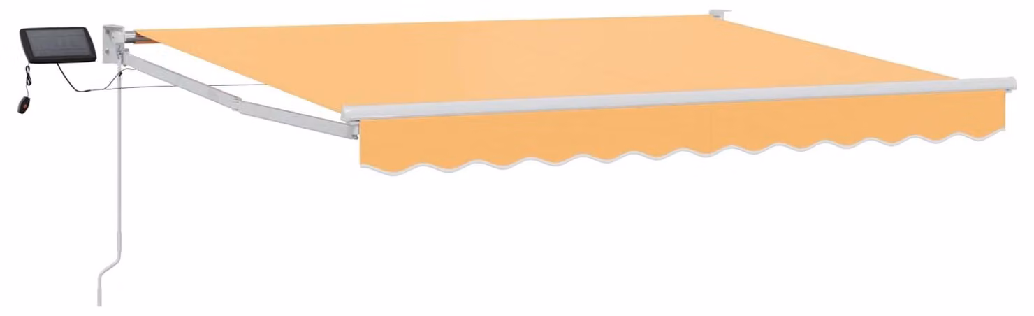 Tenda retrattile manuale con LED Sabbia