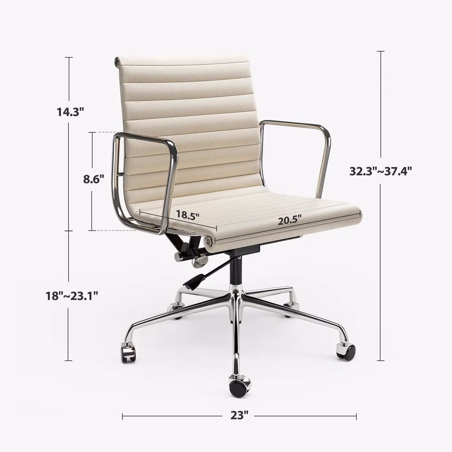 Sedia da ufficio - Sedia per ufficio - Sedie per ufficio - Sedia confortevole - Sedia per reception - Altezza seduta regolabile