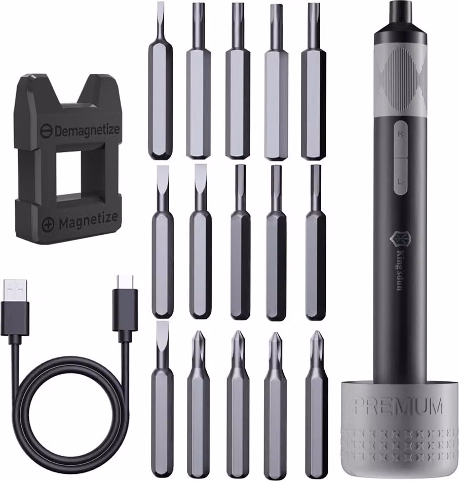 Kit di cacciaviti elettrici combinati miniaturizzati 18 in 1 Strumento di riparazione ricaricabile 18 in 1