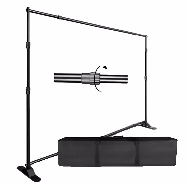 Supporto per sfondo, design a doppia croce, compatibilità con sfondo verde, 2,5x3,0M