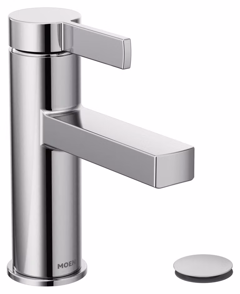 Miscelatore monocomando per lavabo, cromo, ottone, 1 pezzo