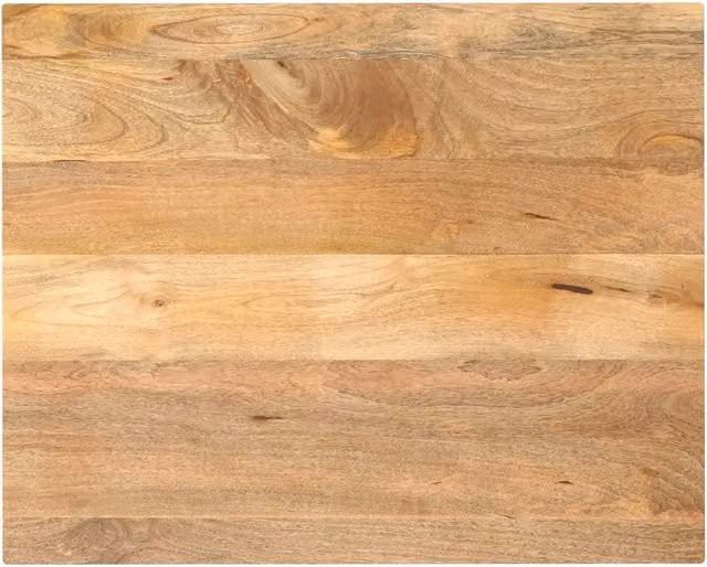 Piano per Tavolo 90x80x3,8 cm Rettangolare Legno Massello Mango 371546