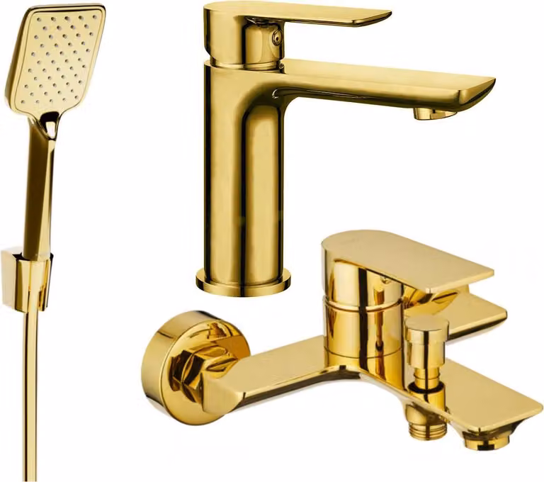 Mexen Alfa R62 set da bagno, dorato - 745703R62-50