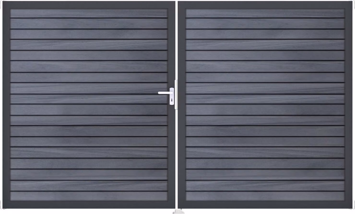 Doppia porta Groja Solid Rhombus Universal con telaio antracite stone grey_co_extruded Din Right