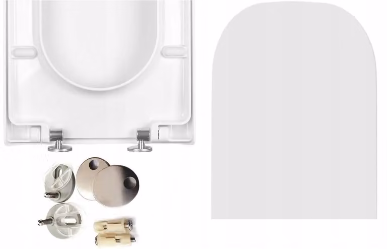 Copertura per WC antibatterica con sistema di chiusura rallentata, compatibile con i modelli Roca Gap