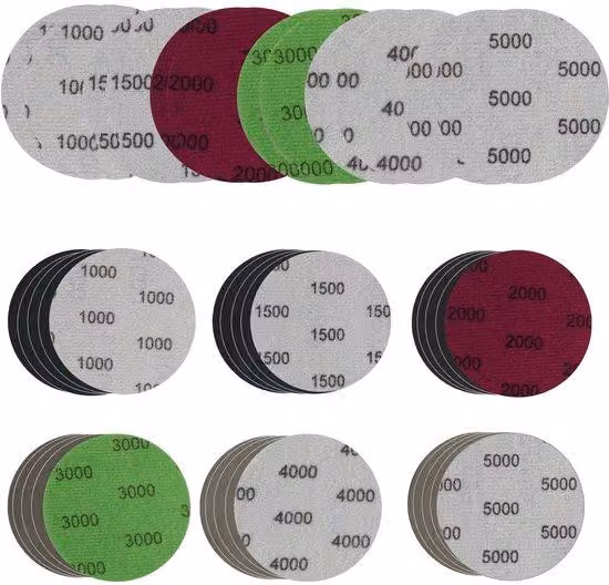 Mola abrasiva - 75 mm - Set di 30 dischi - Autoadesiva - per uso artigianale