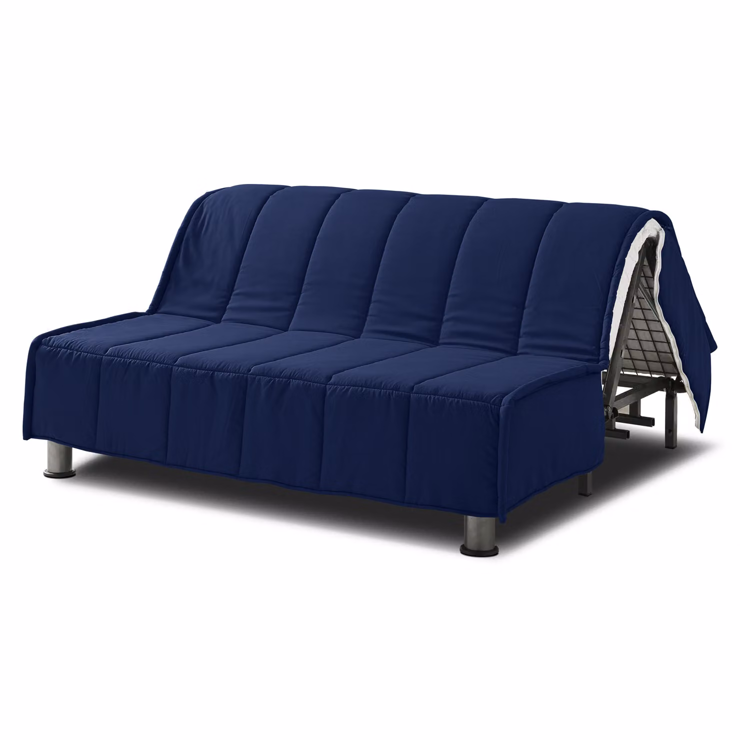 Copertura Divano Letto + Cuscini EVENING 160x190 cm Blu