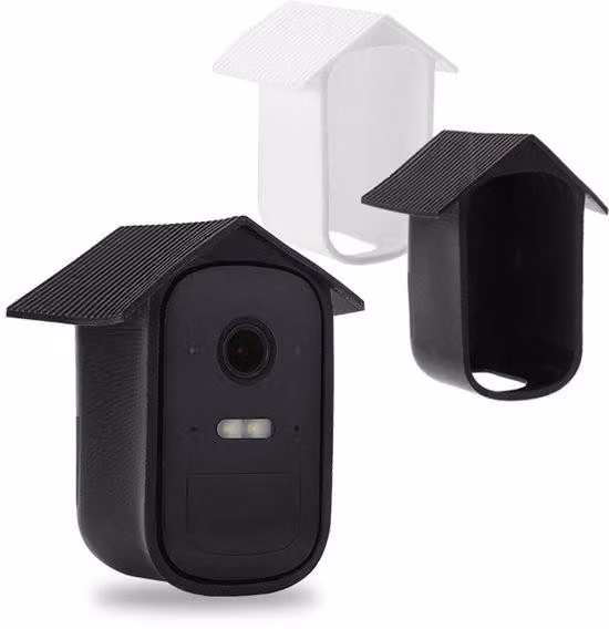 Custodie protettive in silicone per Eufy 2c, set da 2, copertura completa della telecamera con bordo, resistenti alle intemperie e alla polvere, ideali per l'uso su cancelli.
