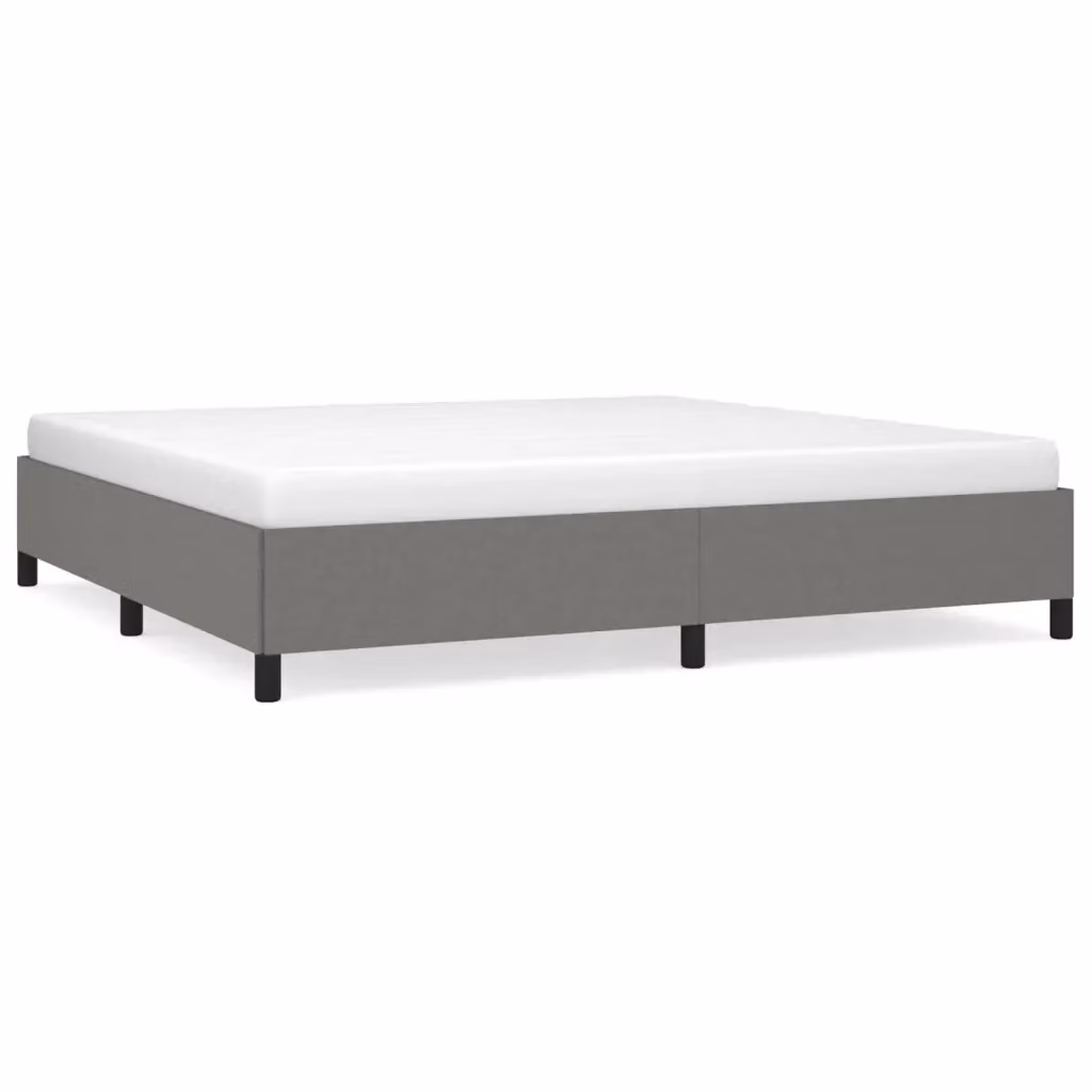 Giroletto vidaXL senza materasso in tessuto grigio L/P: 200 x 200 cm – 2