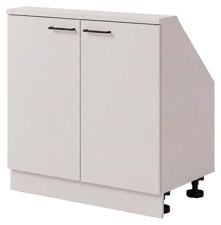INNOVAHOME, armadio per sottotetto, 60 cm, mobile basso, colore bianco