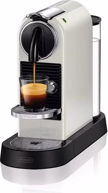 Macchina da caffè a capsule Nespresso De'Longhi CitiZ EN167.W colore Bianco, serbatoio da 1 L, 1260 W e pressione 19 bar