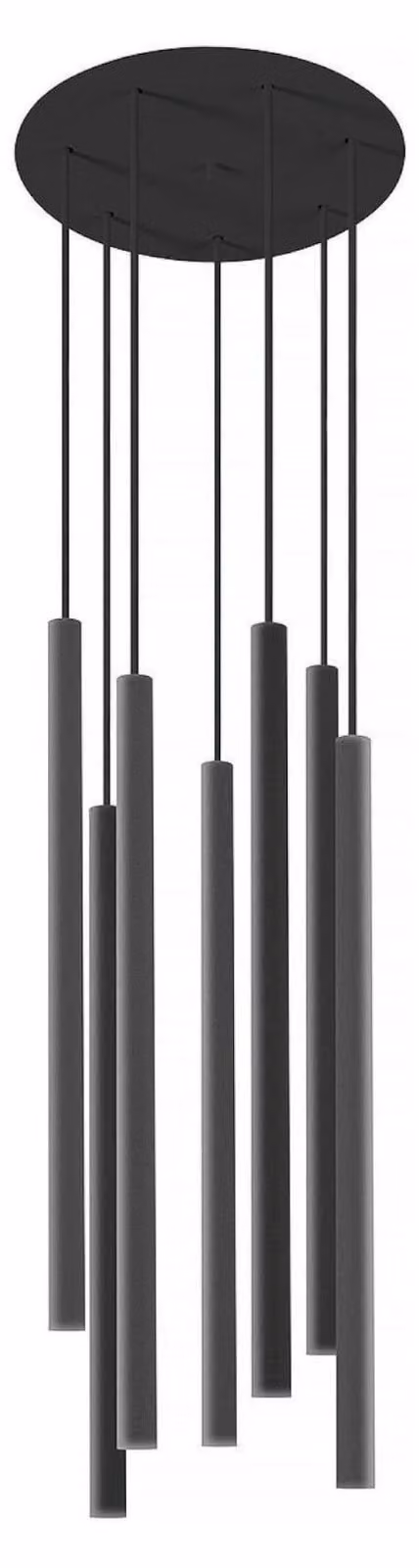 Lampada a sospensione nera "Cult" in metallo moderno 7x G9 lampada a sospensione sala da pranzo soggiorno