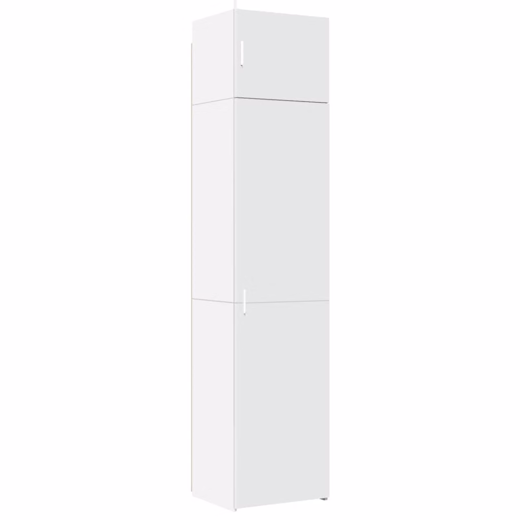 Mobile Sottile Bianco 50x42,5x225 cm in Truciolato