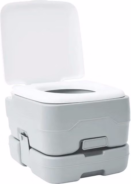 Toilette da Campeggio Grigio e Bianco 41,5 x 36,5 x 30 cm CFW5164656