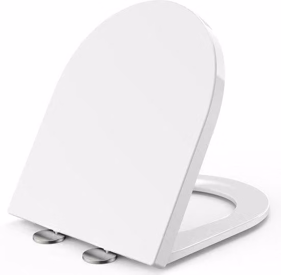 Sedile per wc a D con chiusura ammortizzata - Family - Sedile per wc corto - 1 pezzo