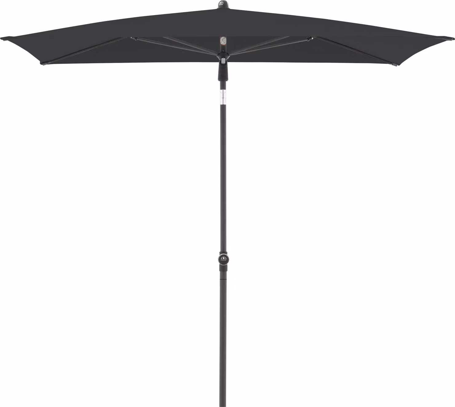 Ombrello con asta centrale Doppler ACTIVE Green Edition 200 x 120 cm antracite