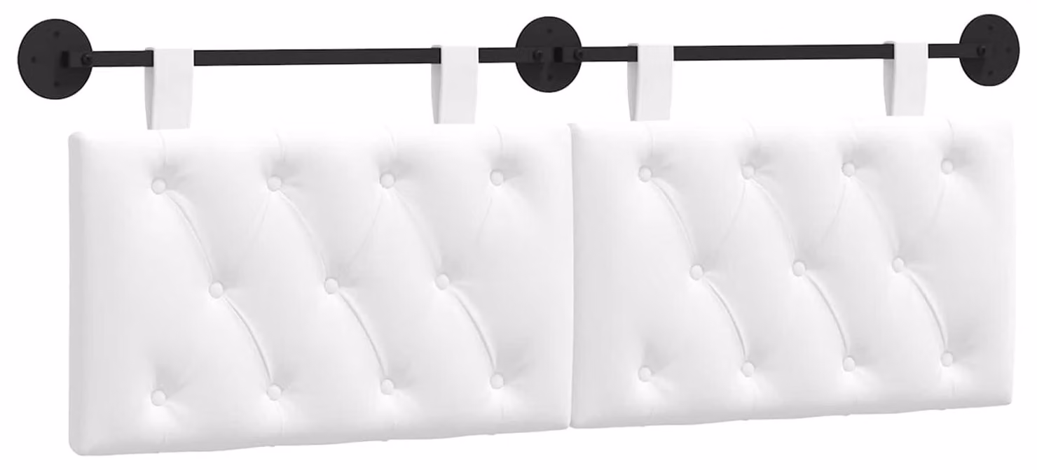 Testiera sospesa Bianco Tessuto
