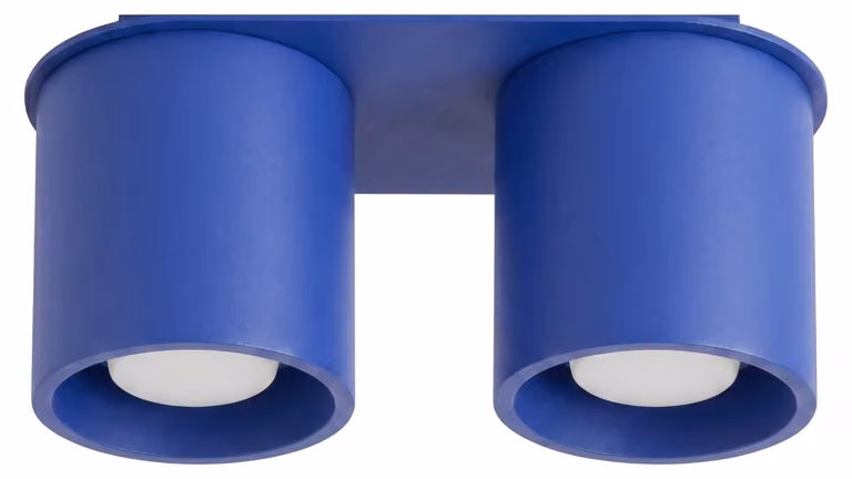 Plafoniera ORBIS 2 oltremare 2xGU10 10W alluminio 12x10x26cm Sollux Lighting
