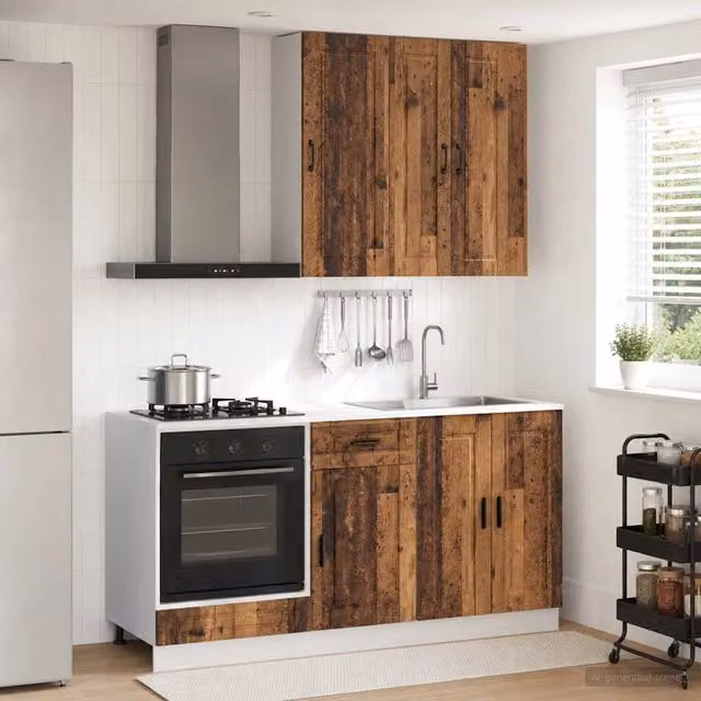 Unità Cucina PORTO 5 pz Legno antico Legno ingegnerizzato 3438293