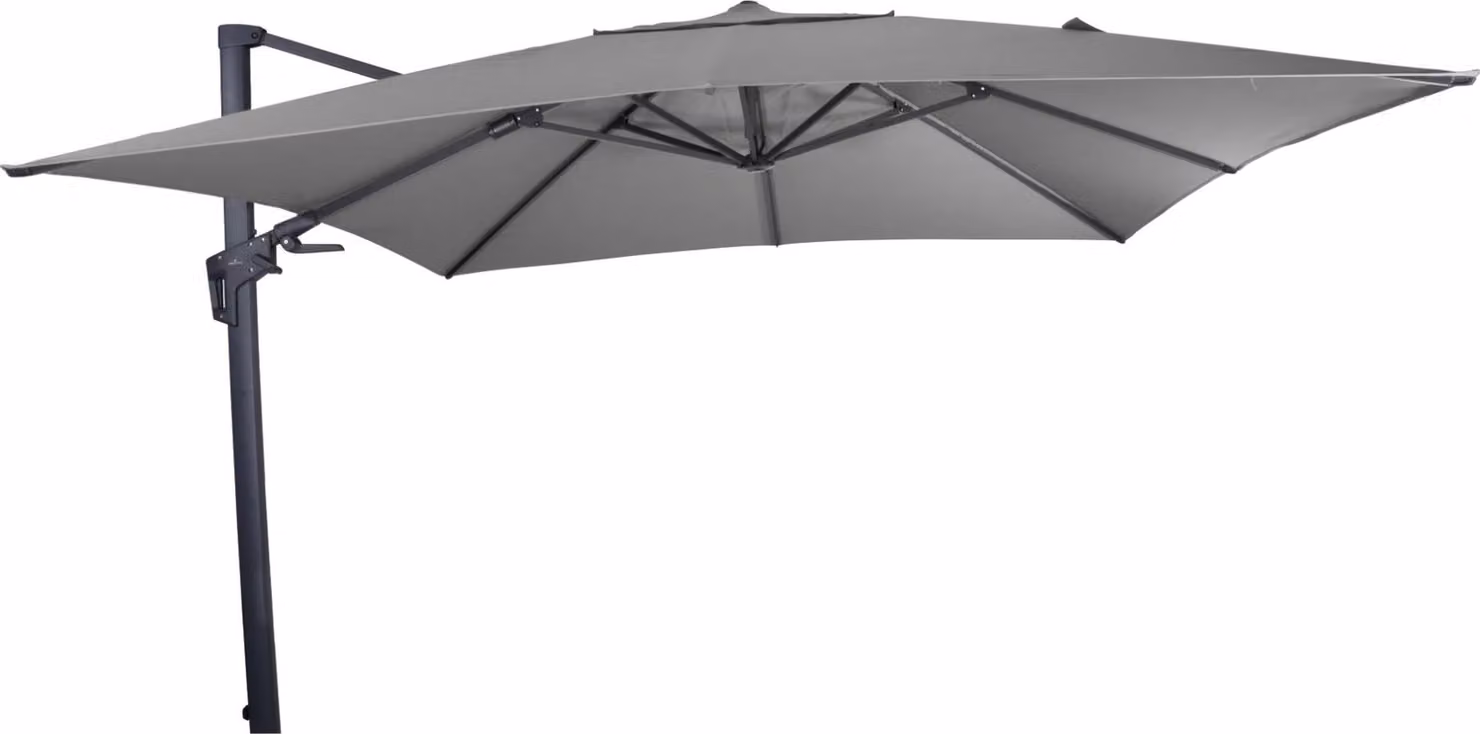 Ombrellone a semaforo VirgoFlex - 3x3m - Grigio - UV50+ - Senza mantovana - Struttura in alluminio