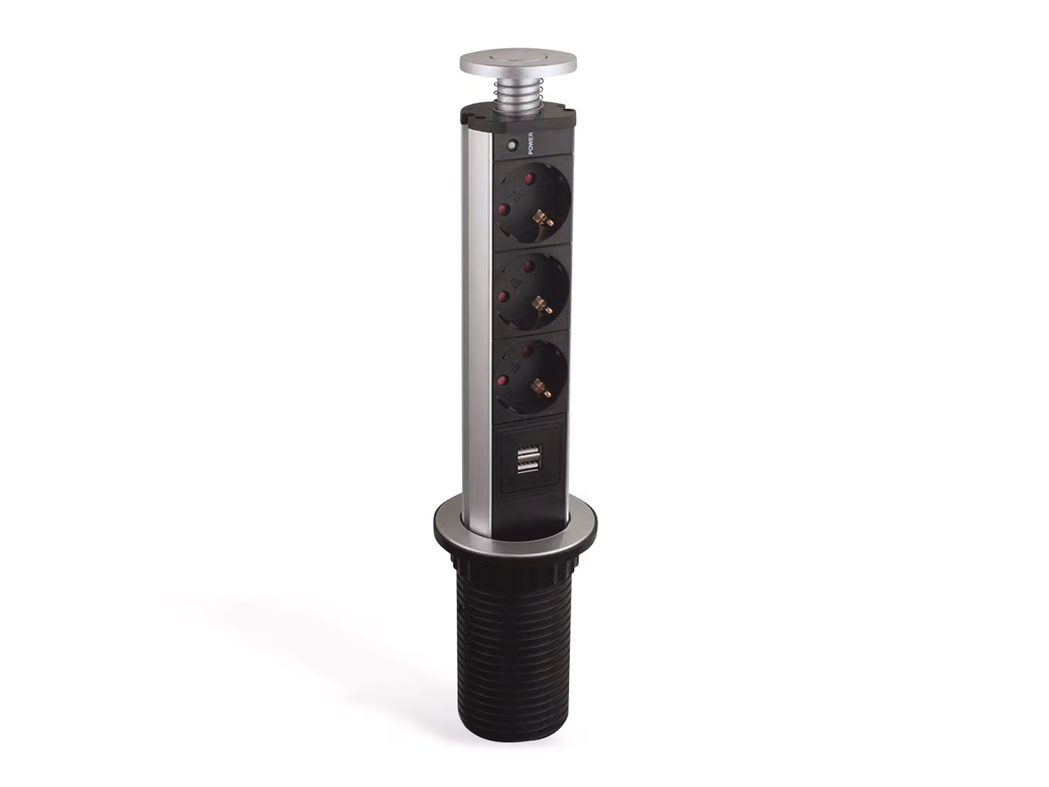 Presa multipla LEDmaxx TSD001, 3 prese, 2 porte USB