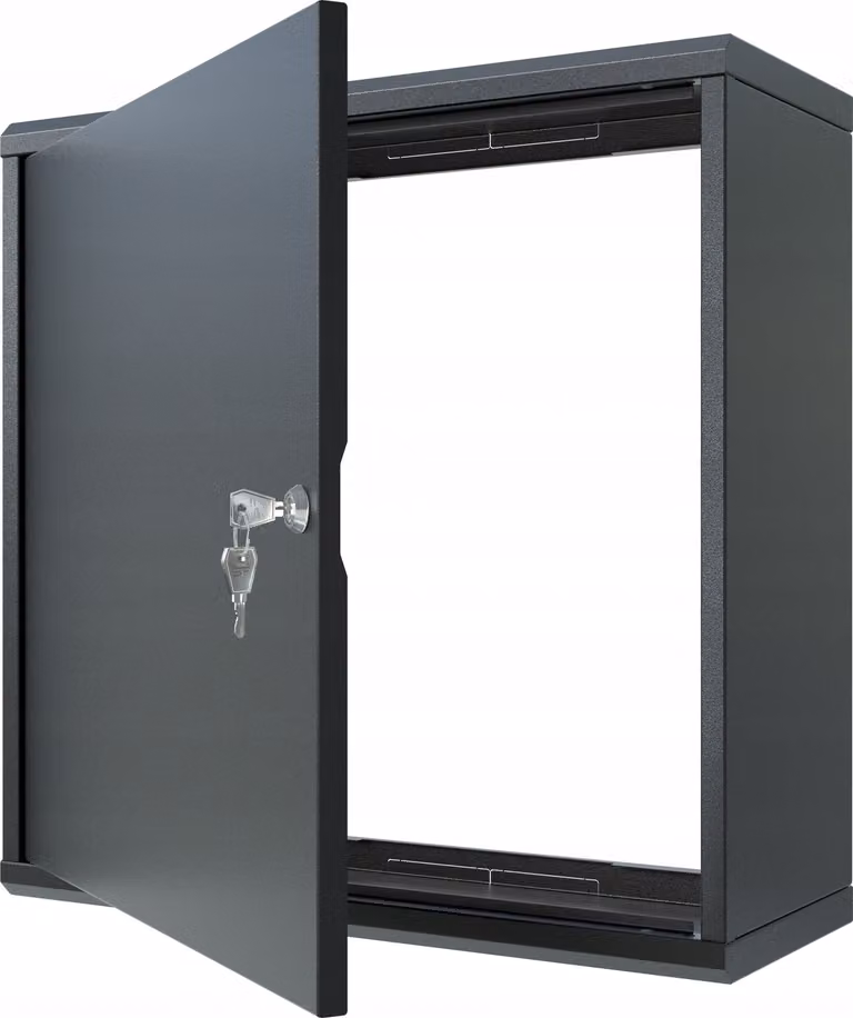 Armadietto per telecomunicazioni Armadietto in metallo 50x50x20 cm Nero
