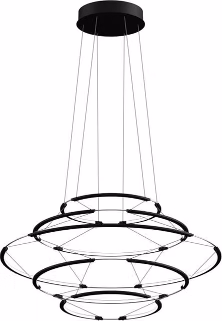 Lampada a sospensione Nemo Drop di Nemo Lighting in metallo nero con luce LED bianco caldo
