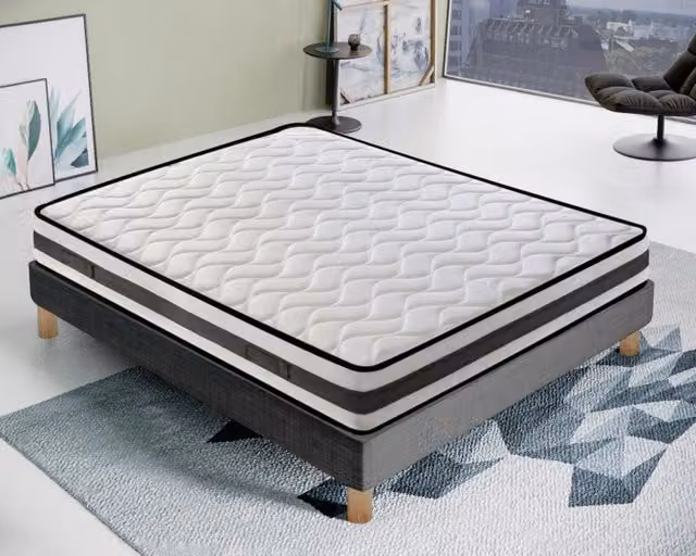 Materasso Matrimoniale MaterassieDoghe in Waterfoam con Gel, Ortopedico, 13 Zone di Comfort e Lato Estate/Inverno, Bianco, L/P/H: 160 x 200 x 20 cm – 1