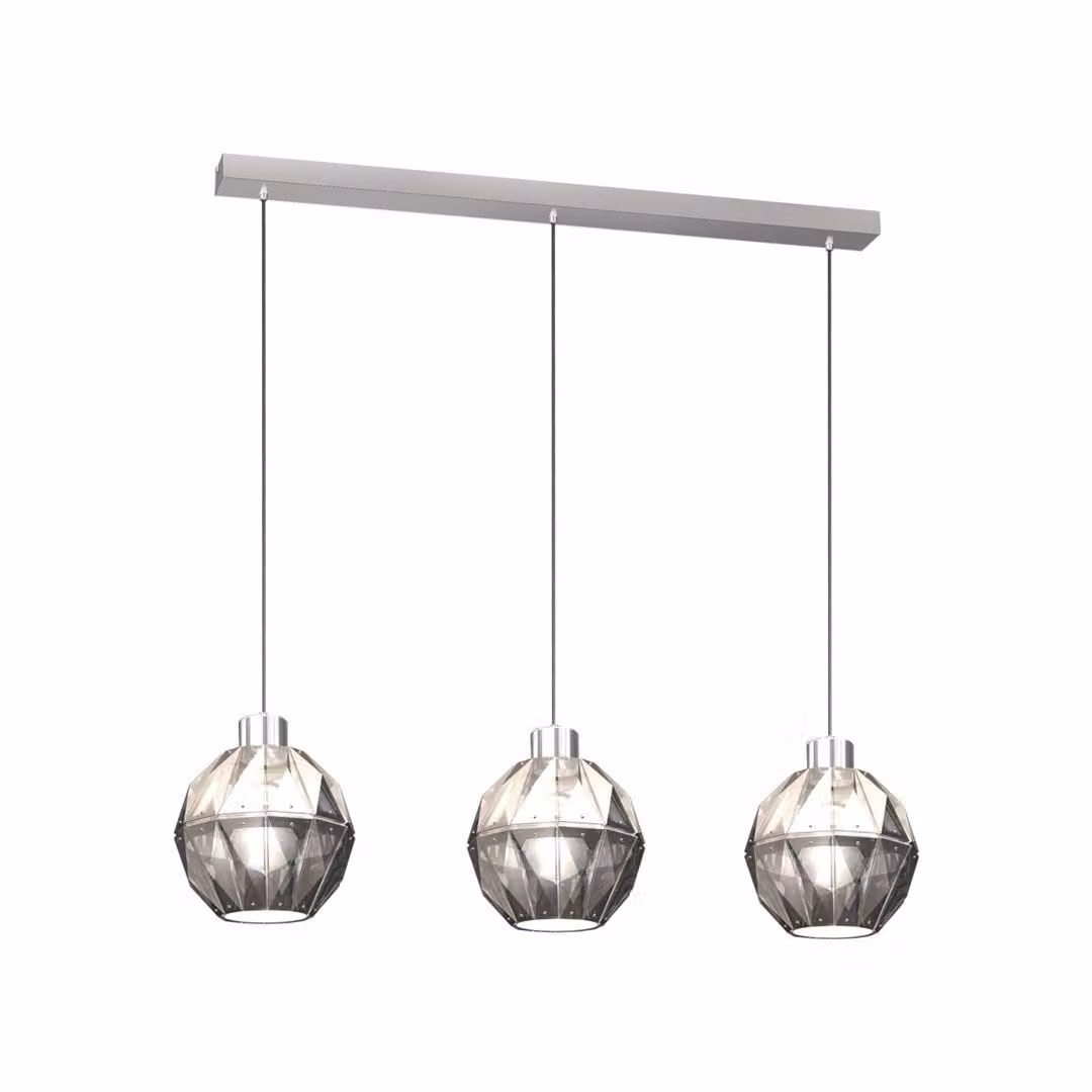 Milagro LED lampadario a sospensione COMO ML573 argento, metallo