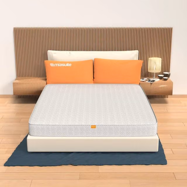 Materasso Matrimoniale MIASUITE Smart H14 in Waterfoam Bianco L: 160 cm, P: 200 cm, H: 14 cm